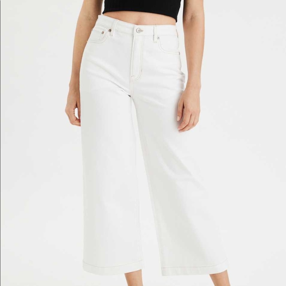 American Eagle Wide Leg Crop Jean